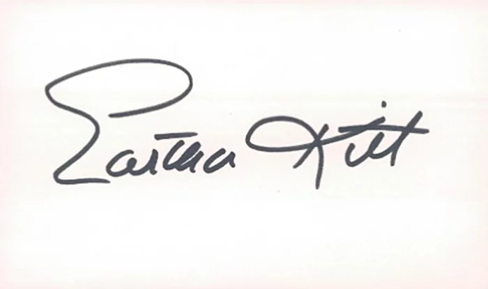 Eartha Kitt autograph