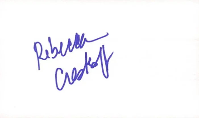 Rebecca Creskoff autograph