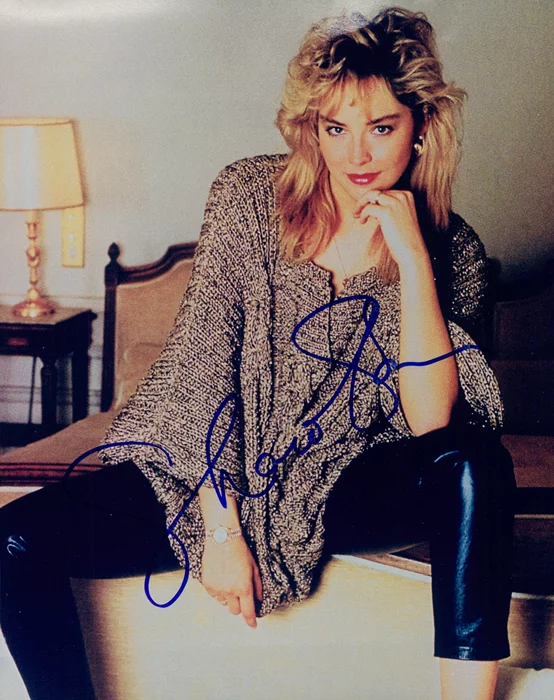 Sharon Stone autograph