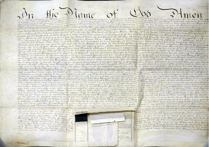 1784 British Document autograph