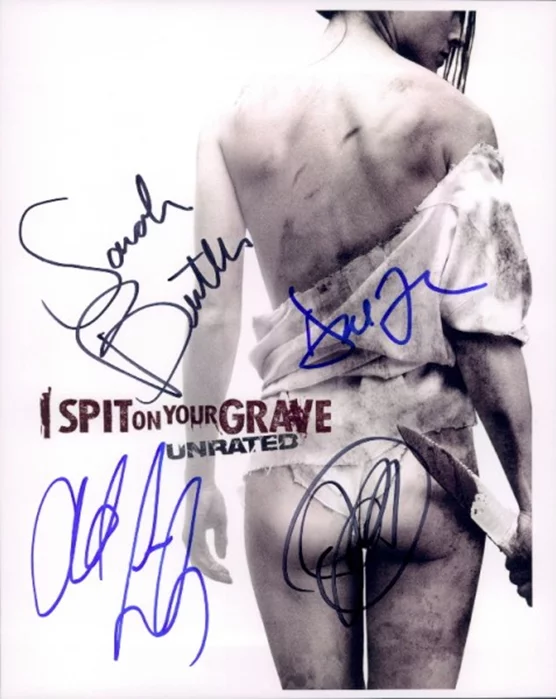 I Spit on Your Grave autograph