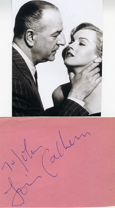 Louis Calhern autograph