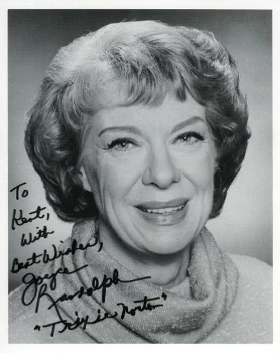 Joyce Randolph autograph