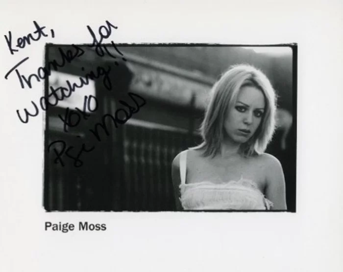 Paige Moss autograph