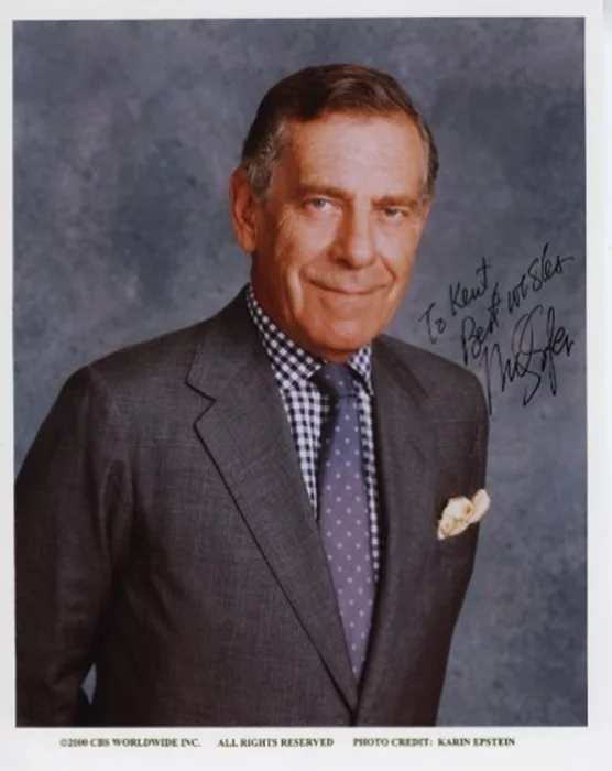 Morley Safer autograph