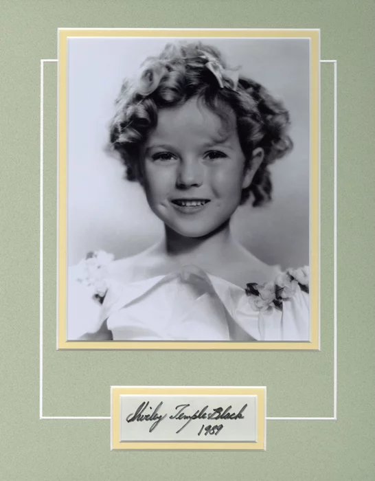 Shirley Temple autograph