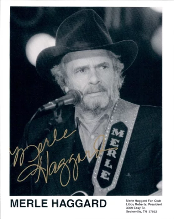 Merle Haggard autograph