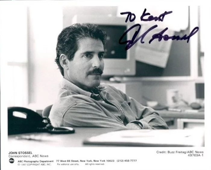 John Stossel autograph