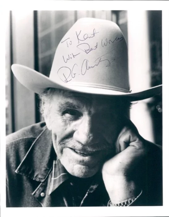 R. G. Armstrong autograph