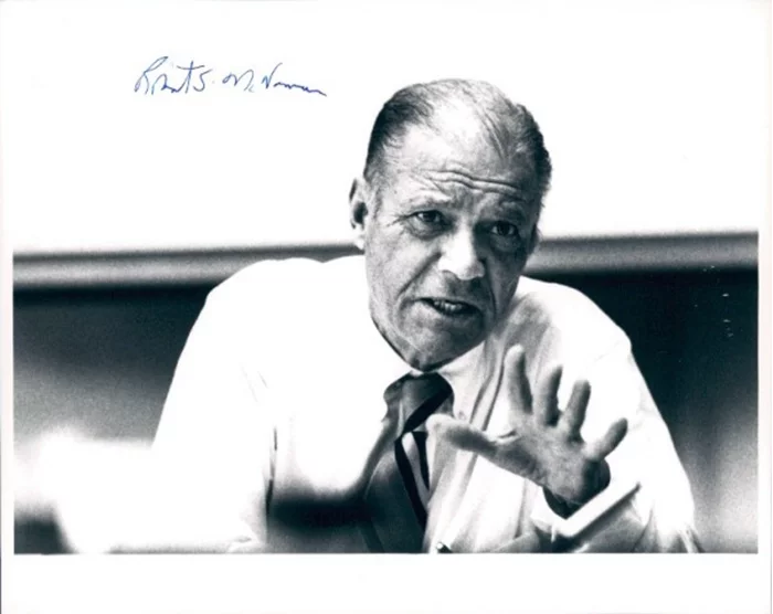 Robert S. McNamara autograph