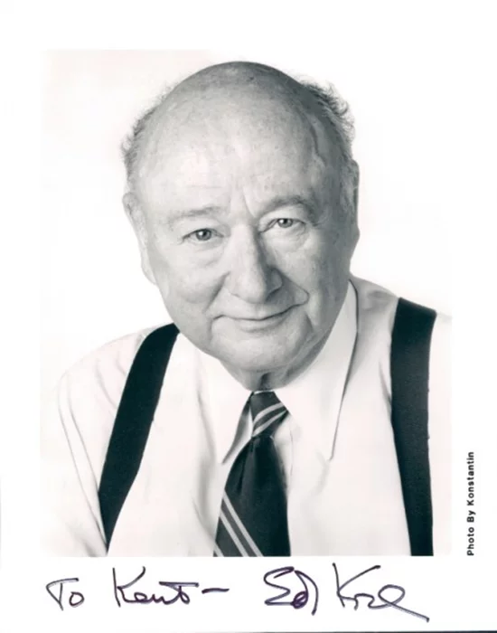 Ed Koch autograph