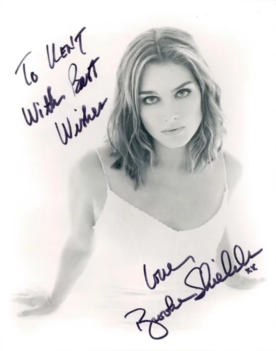 Brooke Shields autograph
