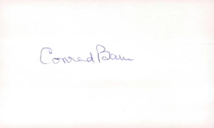 Conrad Bain autograph
