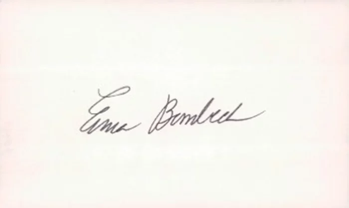 Erma Bombeck autograph