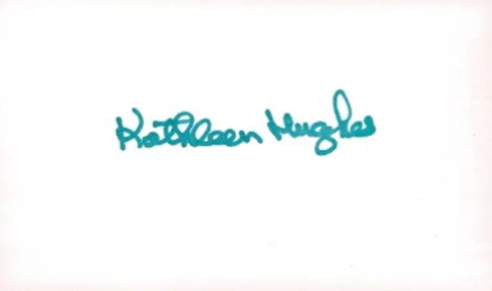 Kathleen Hughes autograph