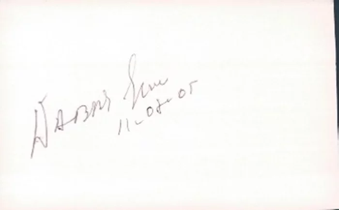 Dabbs Greer autograph