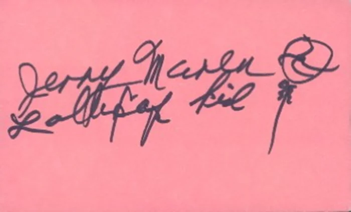 Jerry Maren autograph