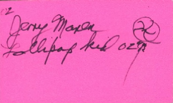 Jerry Maren autograph