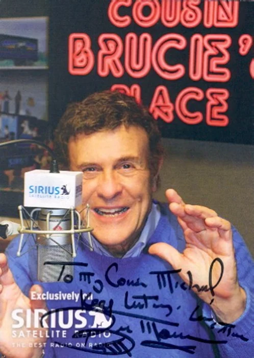 Cousin Brucie Morrow autograph