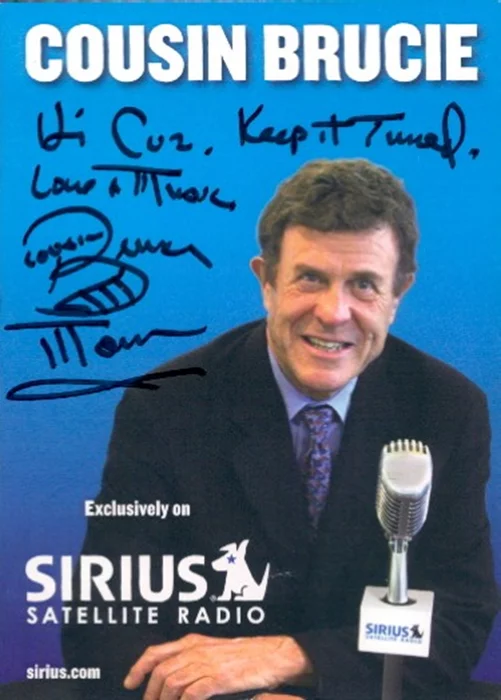 Cousin Brucie Morrow autograph