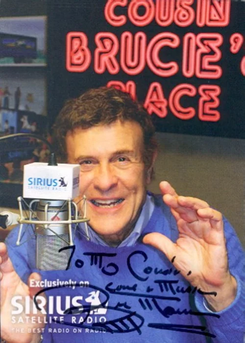 Cousin Brucie Morrow autograph