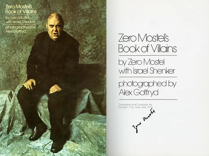 Zero Mostel autograph