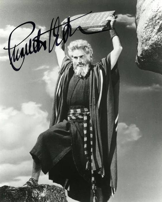 Charlton Heston autograph