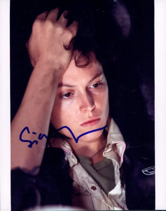 Sigourney Weaver autograph