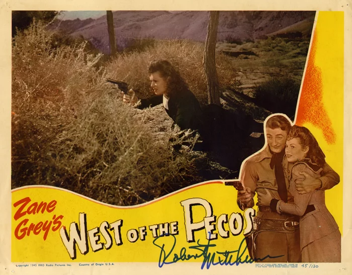 Robert Mitchum autograph