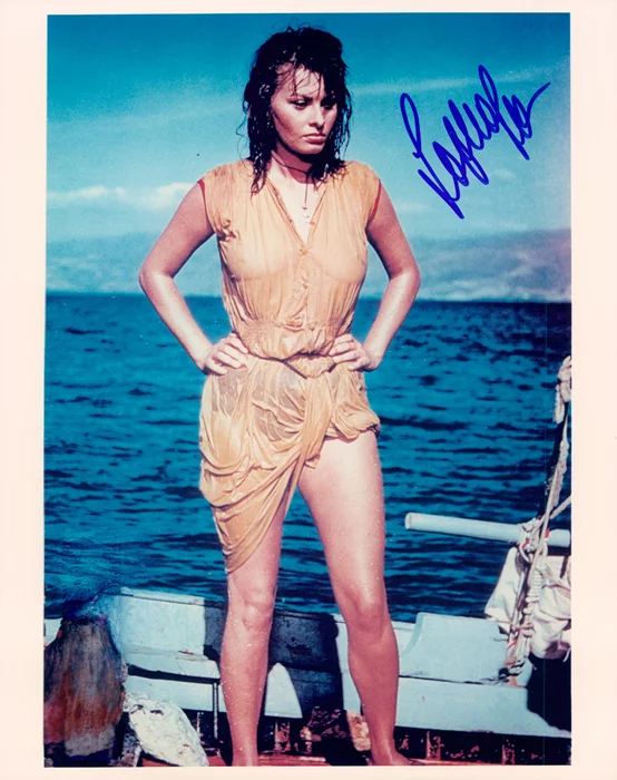 Sophia Loren autograph