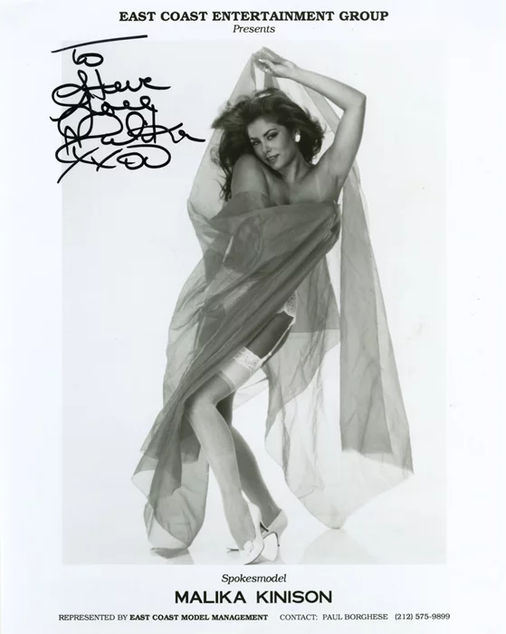 Malika Kinison autograph