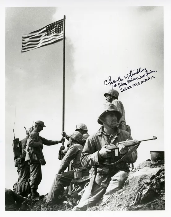 Charles W. Lindberg autograph