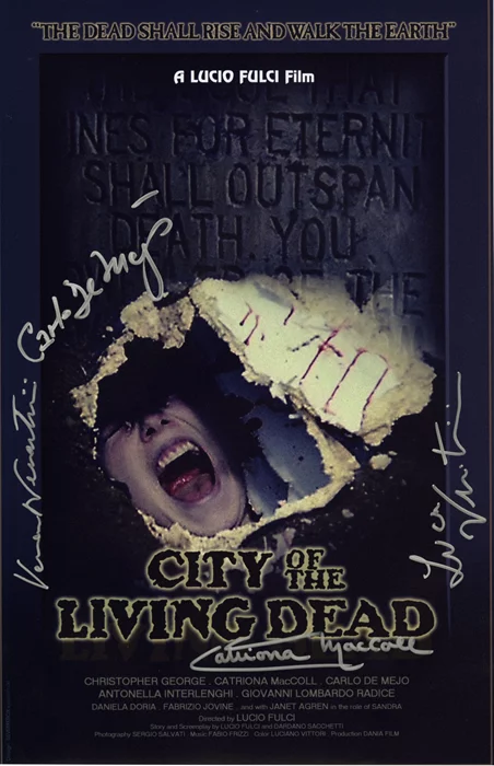 City of The Living Dead autograph