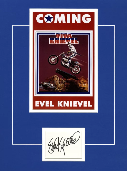 Evel Knievel autograph