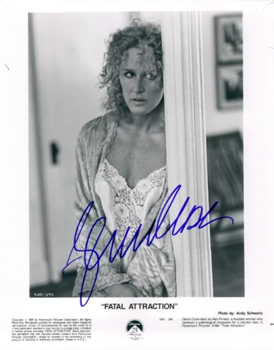Glenn Close autograph