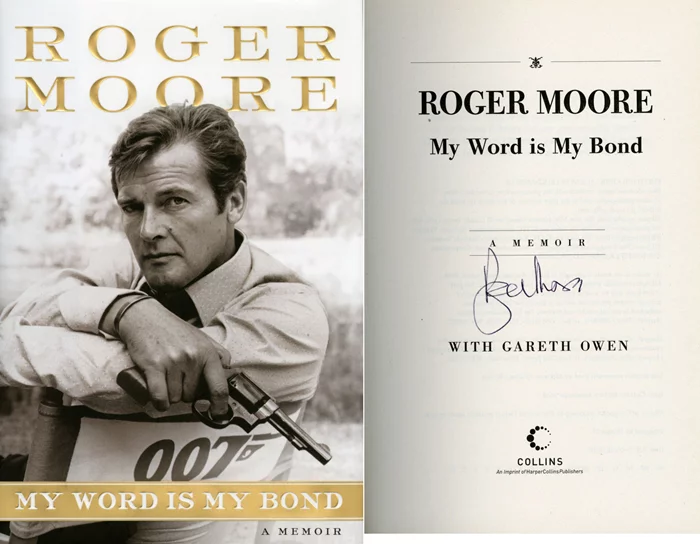 Roger Moore autograph