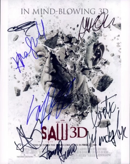 Saw 3D autograph