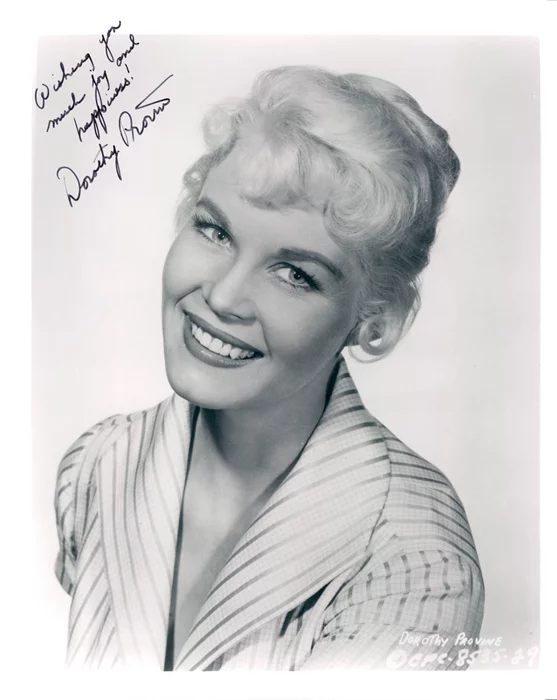 Dorothy Provine autograph