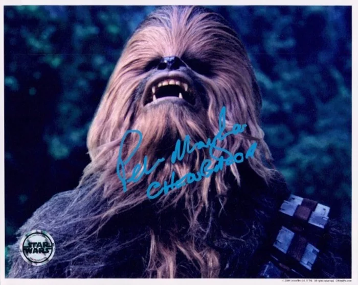 Peter Mayhew autograph