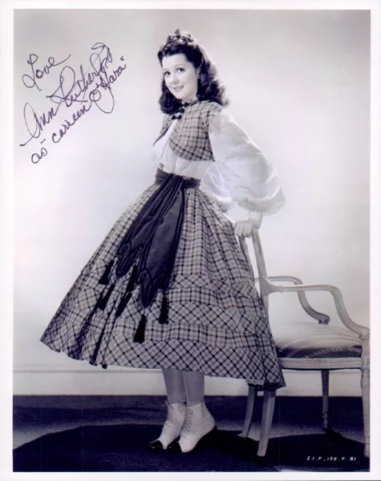 Ann Rutherford autograph