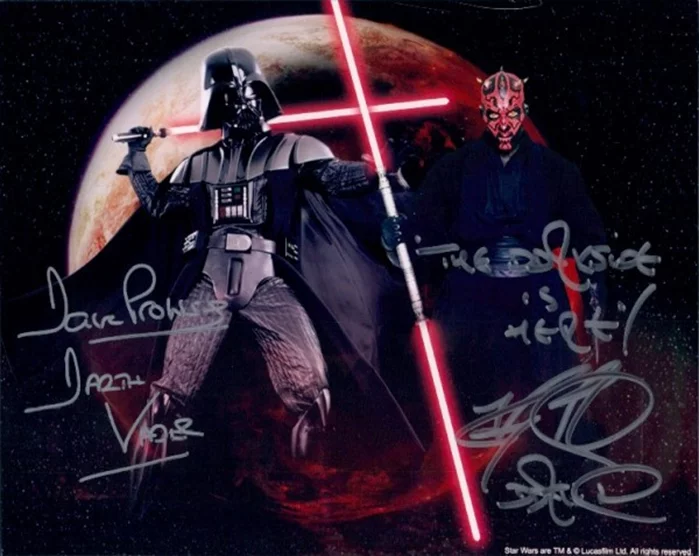 Star Wars Sith Lords autograph