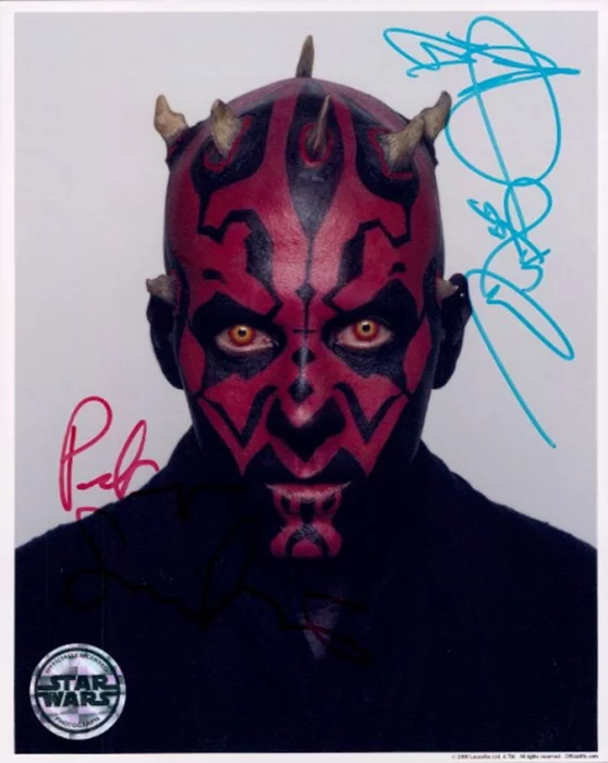 Darth Maul autograph