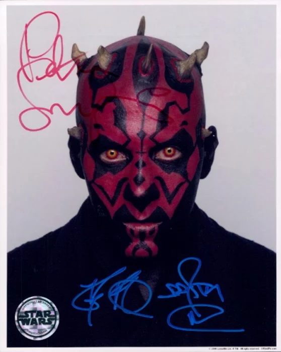 Darth Maul autograph