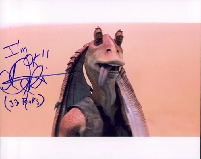 Ahmed Best autograph