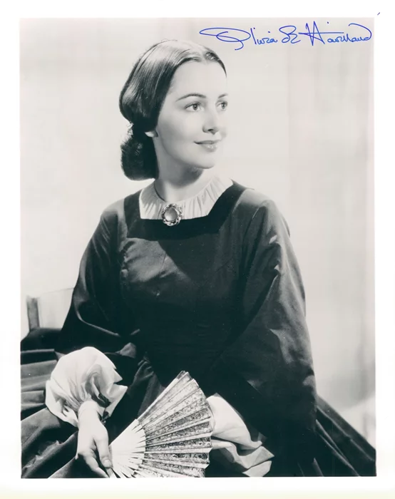 Olivia DeHavilland autograph