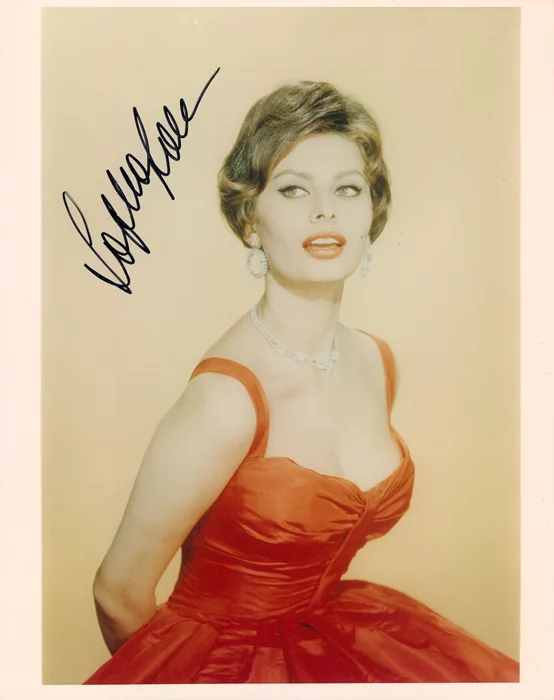 Sophia Loren autograph