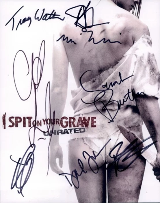 I Spit on Your Grave autograph