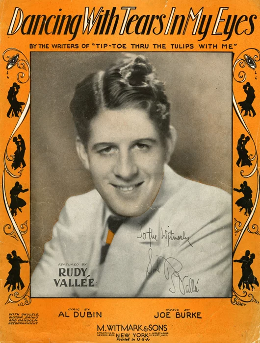Rudy Vallee autograph