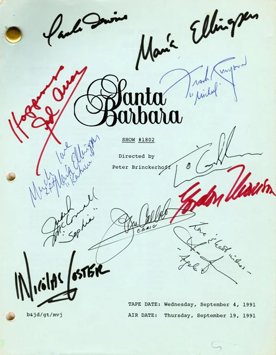 Santa Barbara autograph