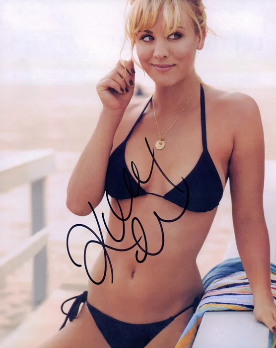 Kaley Cuoco autograph